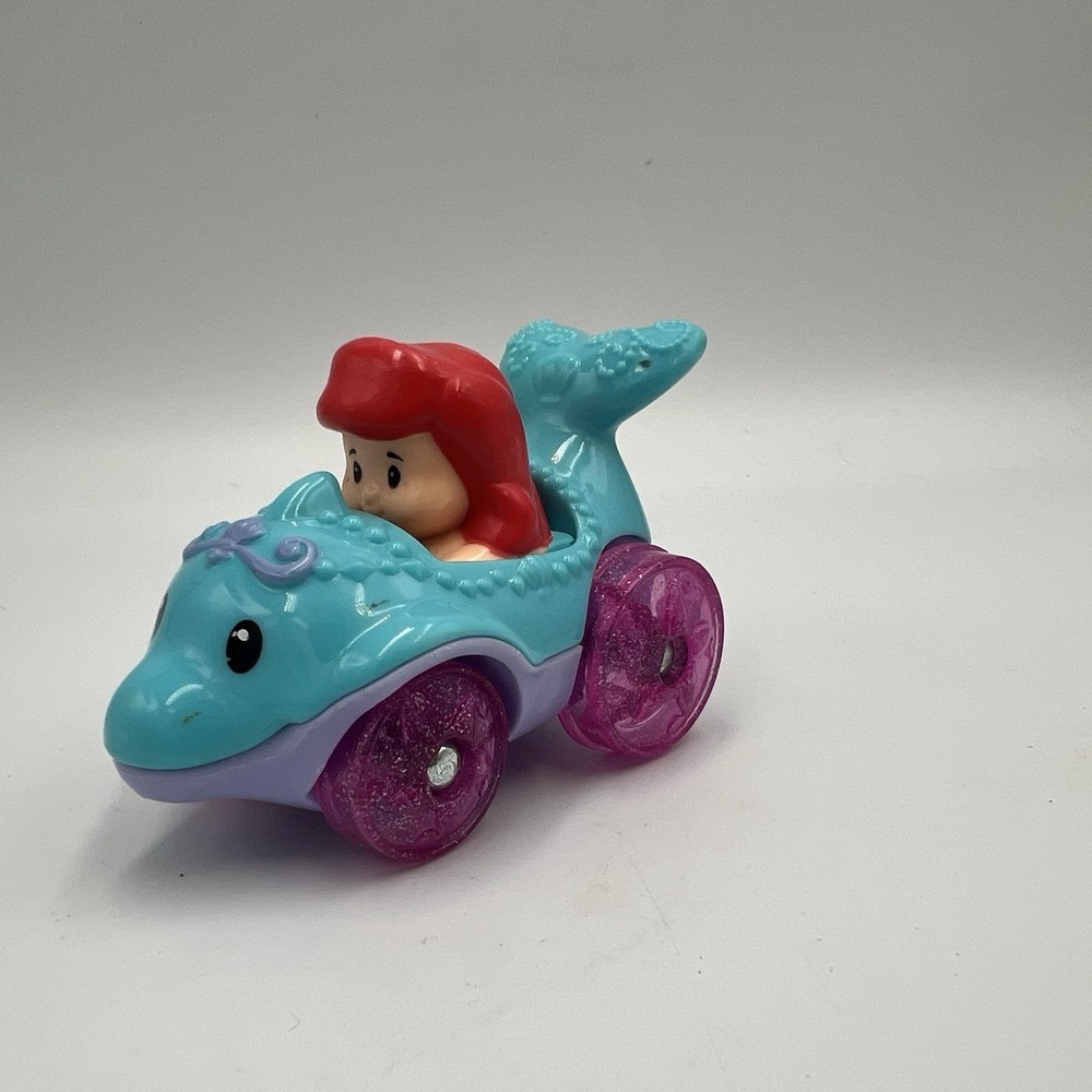 Fisher Price Little People Disney Princess Ariel Little Mermaid Wheelies Car